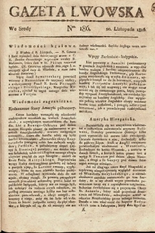 Gazeta Lwowska. 1816, nr 186