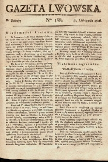 Gazeta Lwowska. 1816, nr 188