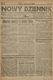 Nowy Dziennik. 1921, nr 173