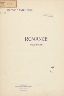 Romance : pour piano