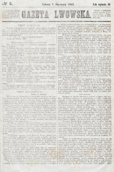 Gazeta Lwowska. 1865, nr 5