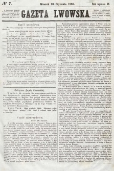 Gazeta Lwowska. 1865, nr 7