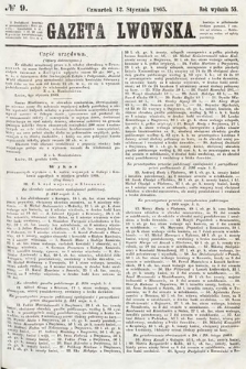 Gazeta Lwowska. 1865, nr 9