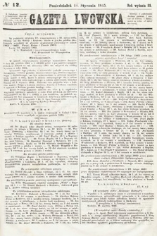 Gazeta Lwowska. 1865, nr 12