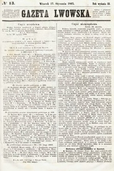 Gazeta Lwowska. 1865, nr 13