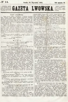 Gazeta Lwowska. 1865, nr 14
