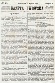 Gazeta Lwowska. 1865, nr 18