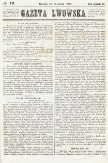 Gazeta Lwowska. 1865, nr 19