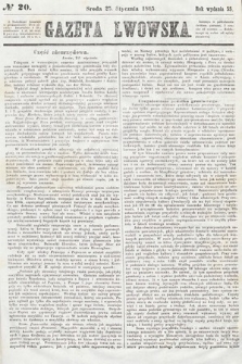 Gazeta Lwowska. 1865, nr 20