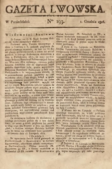 Gazeta Lwowska. 1816, nr 193