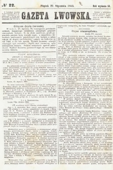 Gazeta Lwowska. 1865, nr 22