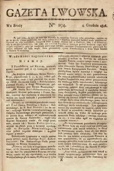 Gazeta Lwowska. 1816, nr 194