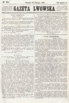 Gazeta Lwowska. 1865, nr 36