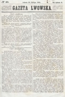 Gazeta Lwowska. 1865, nr 40