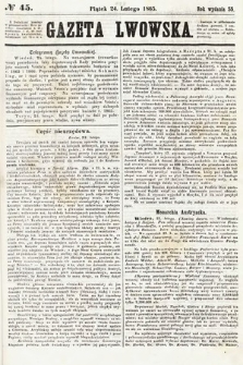 Gazeta Lwowska. 1865, nr 45