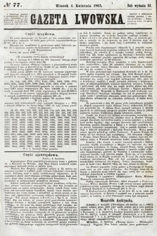 Gazeta Lwowska. 1865, nr 77