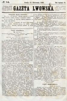 Gazeta Lwowska. 1865, nr 84