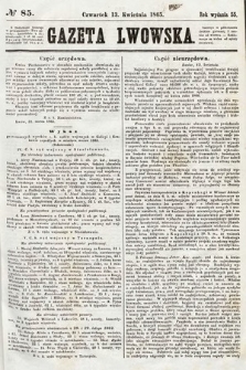 Gazeta Lwowska. 1865, nr 85