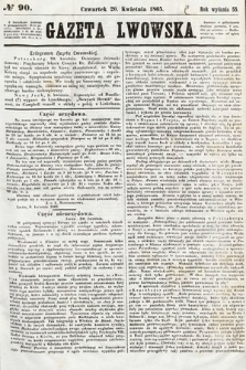 Gazeta Lwowska. 1865, nr 90
