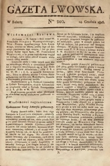 Gazeta Lwowska. 1816, nr 200