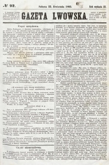 Gazeta Lwowska. 1865, nr 92
