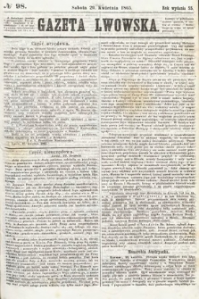 Gazeta Lwowska. 1865, nr 98