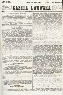 Gazeta Lwowska. 1865, nr 120