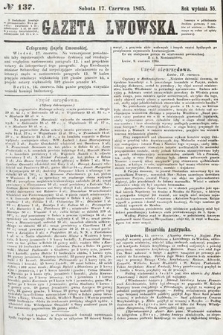 Gazeta Lwowska. 1865, nr 137
