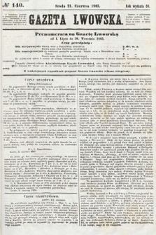 Gazeta Lwowska. 1865, nr 140
