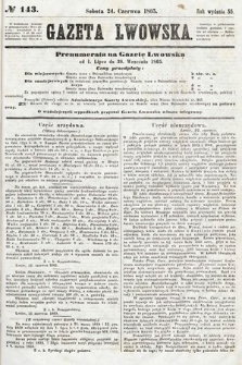 Gazeta Lwowska. 1865, nr 143