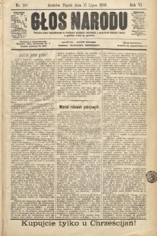 Głos Narodu. 1898, nr 160