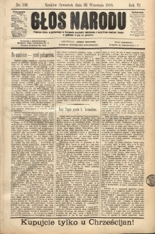 Głos Narodu. 1898, nr 216
