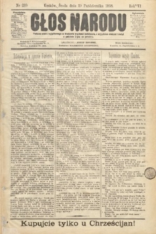 Głos Narodu. 1898, nr 239