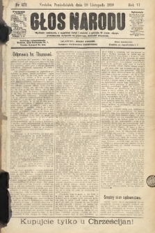 Głos Narodu. 1898, nr 272