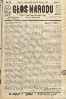 Głos Narodu. 1898, nr 282