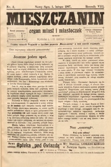 Mieszczanin : organ miast i miasteczek. 1907, nr 3
