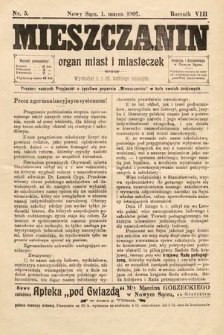 Mieszczanin : organ miast i miasteczek. 1907, nr 5