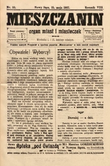 Mieszczanin : organ miast i miasteczek. 1907, nr 10