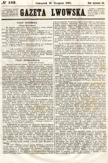 Gazeta Lwowska. 1865, nr 182