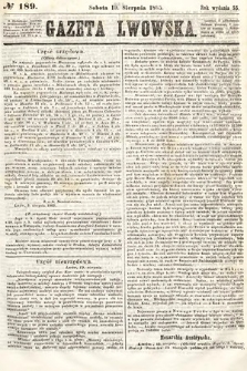 Gazeta Lwowska. 1865, nr 189