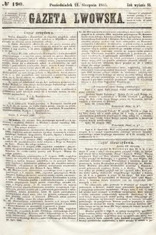 Gazeta Lwowska. 1865, nr 190