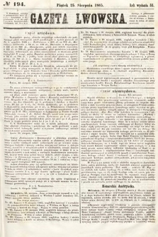 Gazeta Lwowska. 1865, nr 194