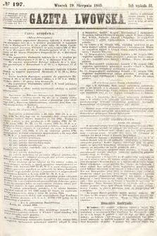 Gazeta Lwowska. 1865, nr 197