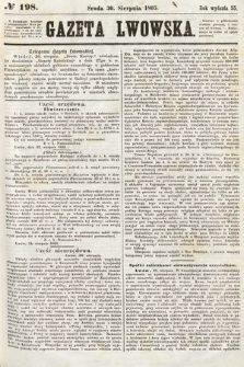 Gazeta Lwowska. 1865, nr 198