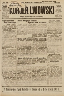 Kurjer Lwowski : organ demokratycznej inteligencji. 1925, nr 214