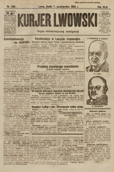 Kurjer Lwowski : organ demokratycznej inteligencji. 1925, nr 234