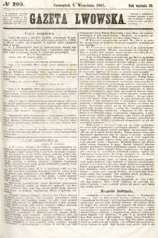 Gazeta Lwowska. 1865, nr 205