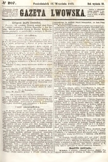 Gazeta Lwowska. 1865, nr 207