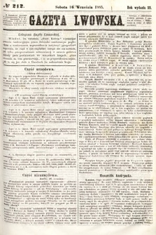 Gazeta Lwowska. 1865, nr 212