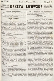 Gazeta Lwowska. 1865, nr 214